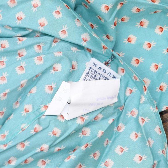 Lands' End Sleeve Button Up Dress Shirt 484704-Sample 14 Tall Dusty Jade Green - Picture 5 of 6